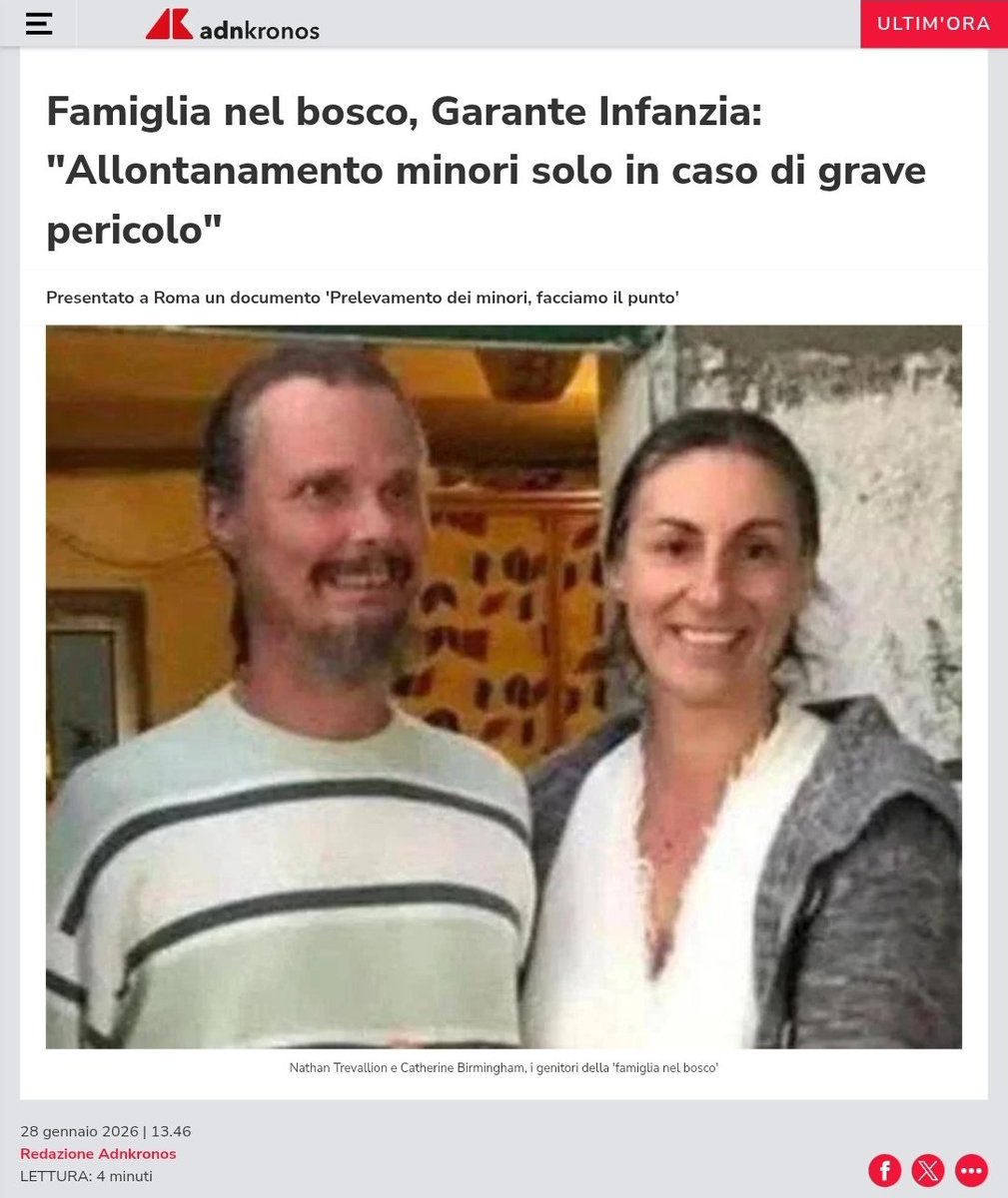 Quanto frutta un bambino rapito dallo Stato come quelli della Famiglia del Bosco: 4.500 euro al mese