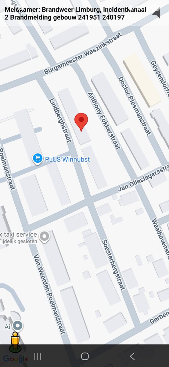 Brandmelding in gebouw