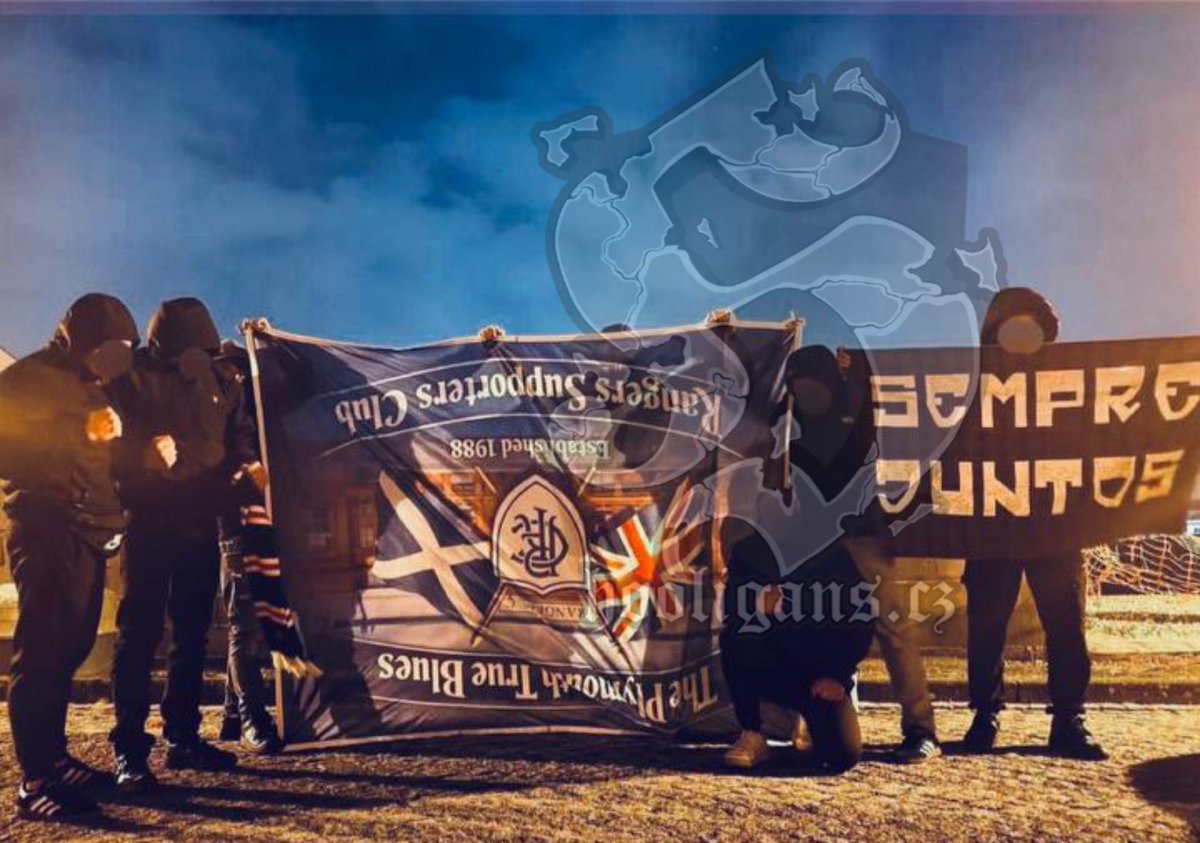 29.01.2026, FC Porto🇵🇹 - Rangers🏴󠁧󠁢󠁳󠁣󠁴󠁿, CASUALS PORTO with stolen Rangers banner after fight on the day before the game (no hooligans from Rangers in this fight), click here for more: hooligans.cz/2026/01/30/fc-…

All in one place. Tap to download.
🔗 hooligans.cz/app