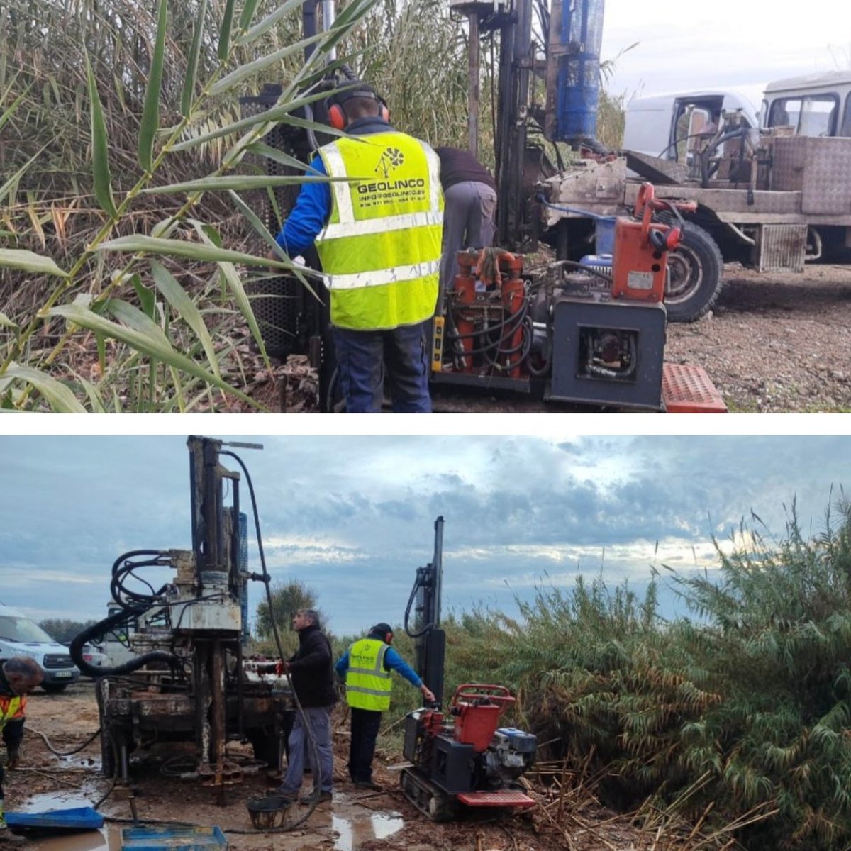 GEOLINCO's tweet photo. ✨ ¡Feliz fin de semana! ✨
📍 Estudio geotécnico🌉 pasarela sobre arroyo🫶🏻La Rinconada.

#geotecnia #ingenieriacivil #construction
 #civilengineering #infraestructura #obras #engineering #geotechnical #soiltesting #siteinvestigation #innovation #proyectos #andalucia #sevilla https://t.co/ZGzs5tlWPr