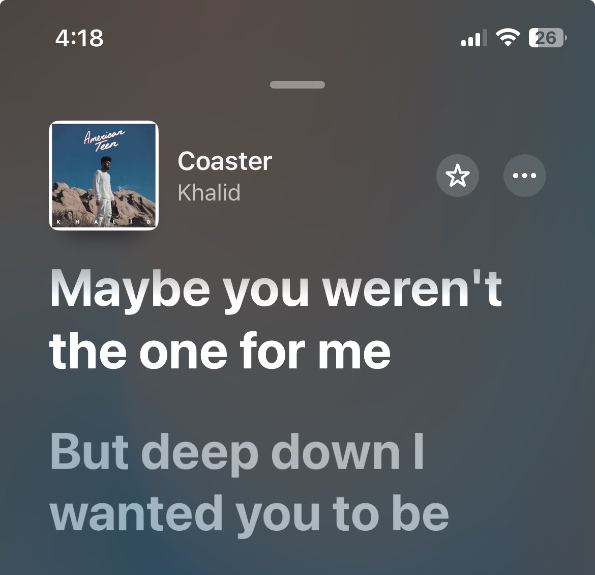 Deep down I wanted you to be fr