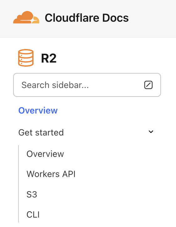 Mini-update: <a href="/CloudflareDev/">Cloudflare Developers</a> R2 Get Started guide got a tiny glow up: developers.cloudflare.com/r2/get-started/

🥲 Before: Only wrangler commands for getting started. No reference / instructions to our other APIs 
🫡 After: Pick the access method that fits your use case + distinct guide for each