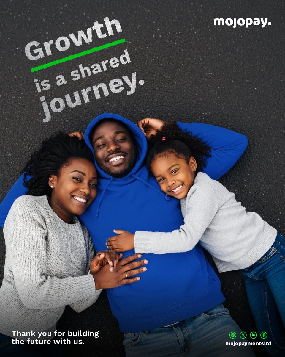 Growth is a shared journey.

To our partners, clients, and community — thank you for being part of the path forward.

We remain committed to building responsibly, thoughtfully, and with people at the centre of our approach.

#Gratitude #Community #MojoPay