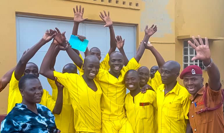 Inmates Celebrate Excellent PLE Results at Soroti Main Prison

Soroti Main Prison was full of joy today as inmates celebrated their outstanding performance in the PLE 2025 exams. Out of 12 candidates who sat for the exams, one scored Division 1, nine scored Division 2 and two