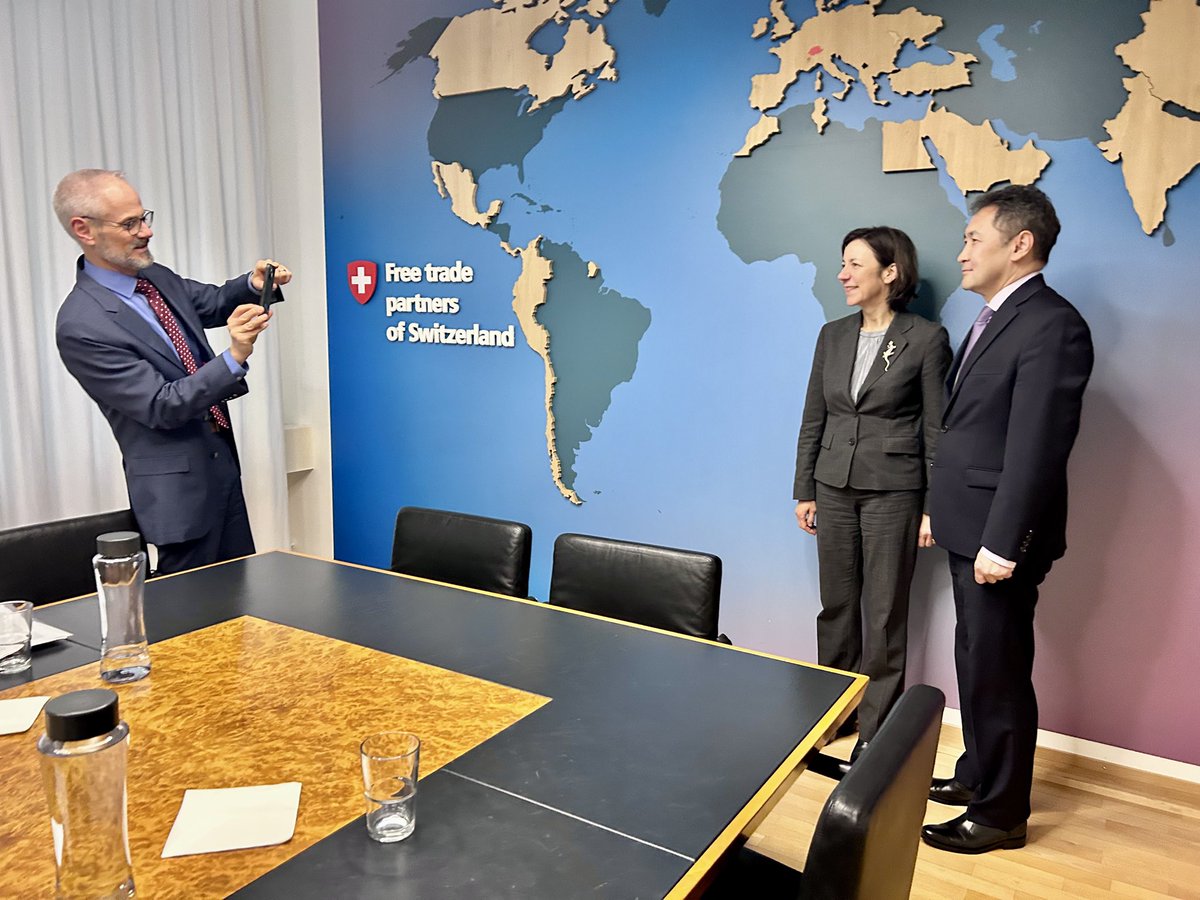 Had a meeting with Ambassador <a href="/AndreaRauber/">Andrea Rauber Saxer</a>, Co-Chair of 🇰🇿🇨🇭 intergovernmental commission, and discussed preparations for the next meeting in Bern, along with other joint activities within our efficient cooperation with <a href="/SECO_CH/">SECO</a>, aimed at further developing economic partnership.