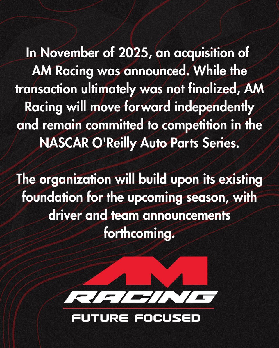 AMRacingNASCAR's tweet image. 
