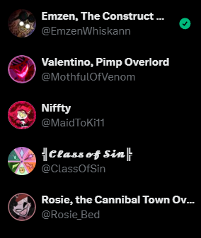//If people didn't know, these are all me.

I'll be over at Class of Sin should anyone be interested. I know I haven't been on much, but life has been... life-ing.

My IRL bestie and roommate <a href="/EmieliaAKuro/">Emielia Kuro (Semi Hiatus) 🌹🍓</a> has been doing a lot. Like her stuff? Maybe you'll like mine too.