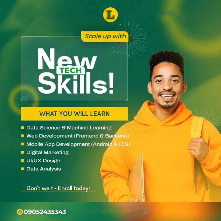 JAYCODE03's tweet photo. Our training is flexible both virtual and physical class available. We are just a DM from you. Your referrals would also go a long way
#Tech #youthful #learn #skill https://t.co/4dgrJGmmZ2