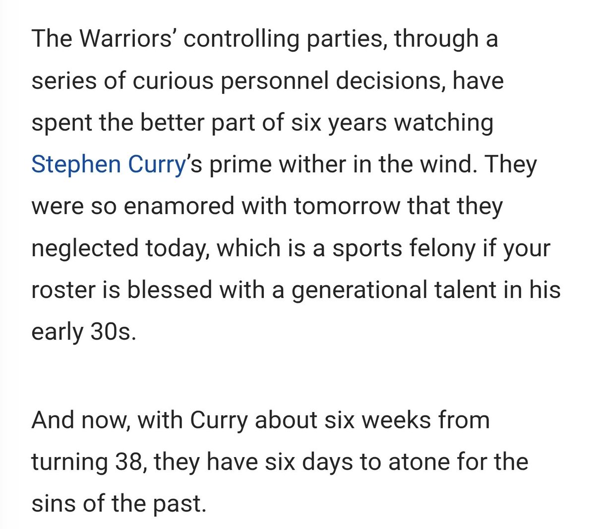 TheBBallSage's tweet photo. Man .@MontePooleNBCS is the GOAT! Finally someone in the local media saying the TRUTH, #DubNation https://t.co/cjAj9HxfV1