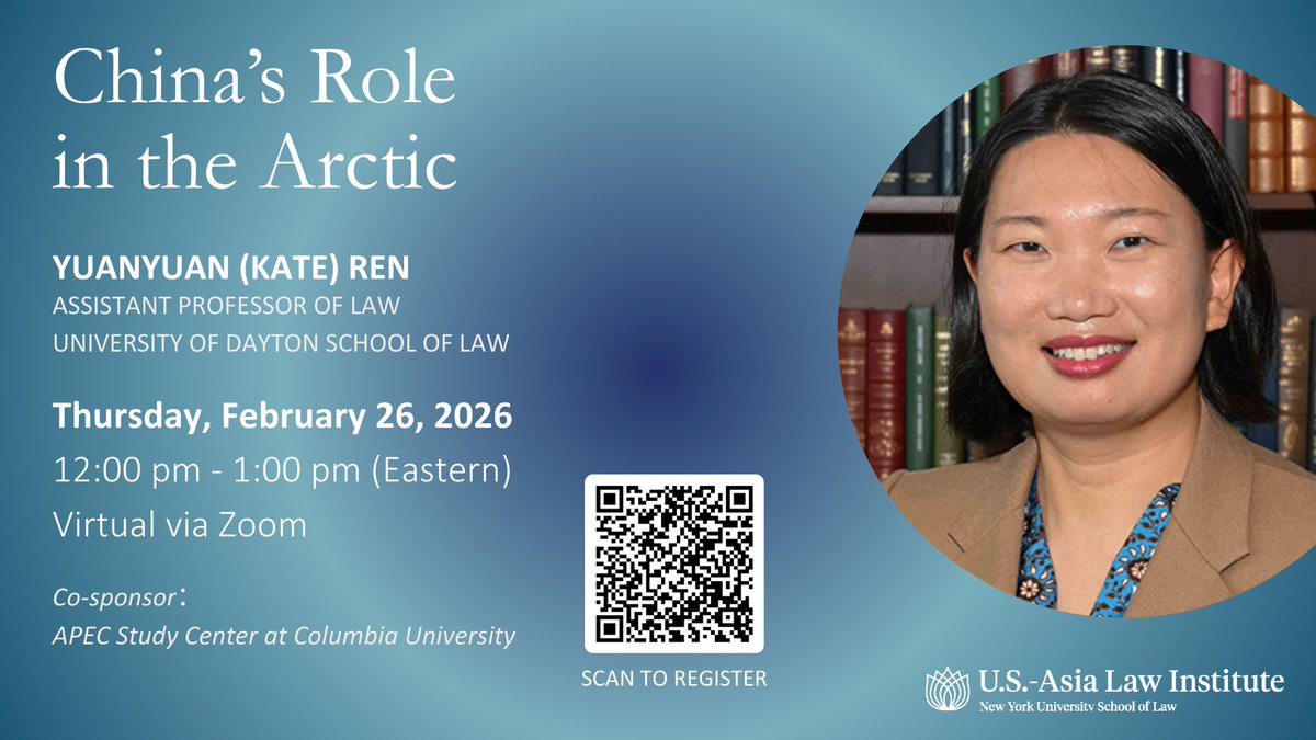 U.S.-Asia Law Institute tweet media