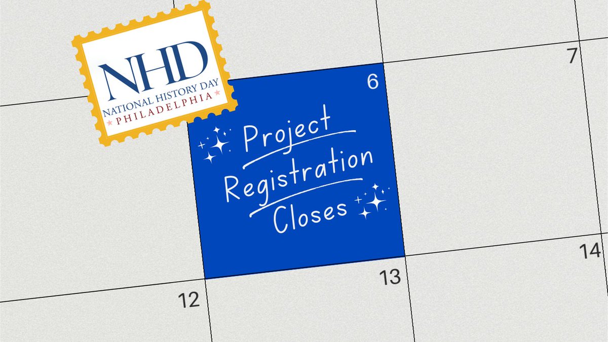 NHDPhilly's tweet photo. One more week to submit a project for NHD Philly 2026! Registration closes February 6th. https://t.co/SUZ8TxRzpO
