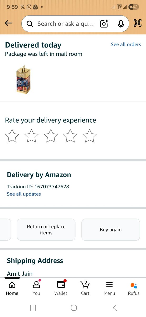akj2306's tweet photo. @amazonIN order not delivered, showing as delivered https://t.co/QQm4HM1wN4