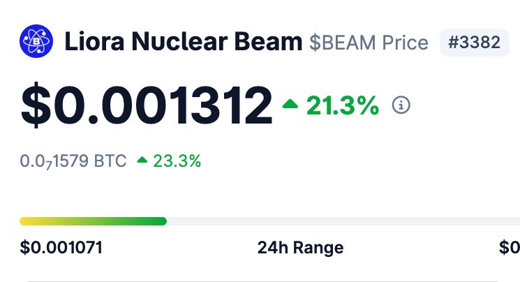 $BEAM has been officially listed on CoinGecko!

✅