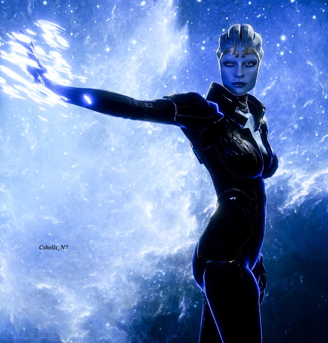 Blue sparkle ✨ #masseffect #blender3d #3drender #3dart