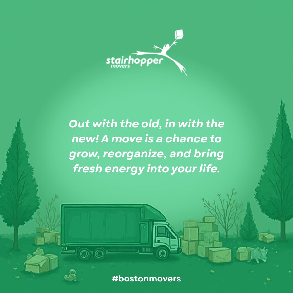 Stairhoppers's tweet image. New space, new chapter, new energy. Let’s make this move feel like a glow-up, not a headache. 🚛✨
#FreshStartFeels #StressFreeMove #BostonMoving
