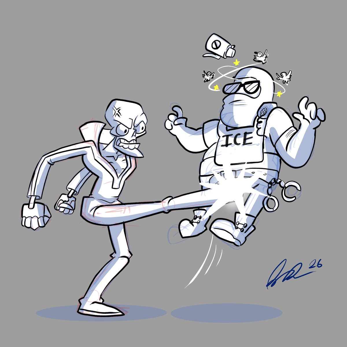 The crew of <a href="/PlasmaSpin/">Plasma Spin Studios</a> and I will be striking today in protest against the horrible atrocities being committed by ice all across this country 
#ICEoutofMN #Minnesota #fdt