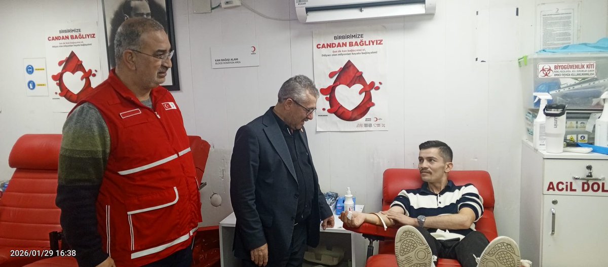 Genel Sekreter Yardımcımız Şükrü Can, Osmaniye Kan Alma Birimini ziyaret etti.

Gerçekleştirilen ziyarette, yürütülen kan bağışı faaliyetleri ve hizmet süreçlerine ilişkin değerlendirmelerde bulunuldu.