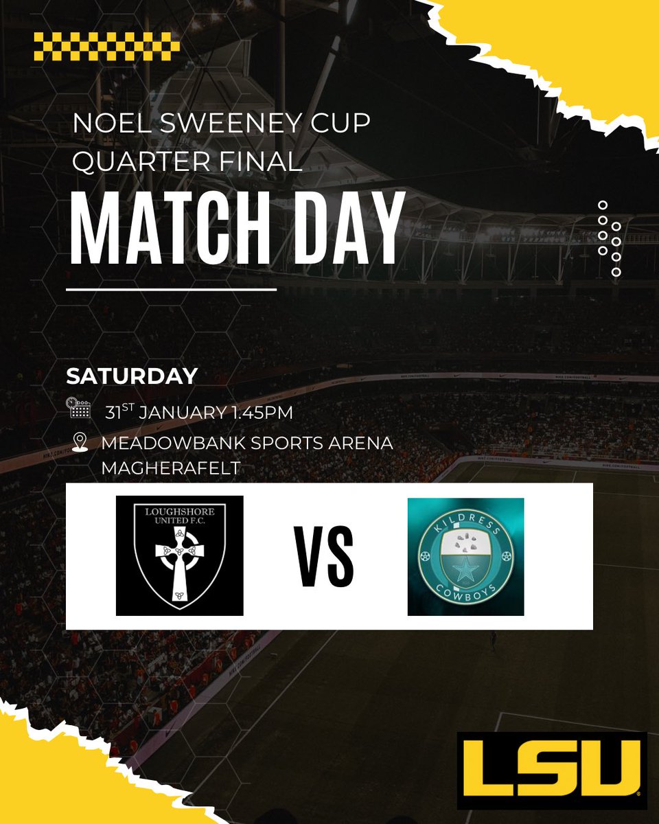 LSU are back in Cup action tomorrow against Division 2 High-flyers Kildress Cowboys.

The game is at the earlier time of 1.45pm tomorrow and played in Meadowbank Magherafelt.

Despite a hospital visit &amp; an injury scare, Darny has been passed fit by medical staff and IS available.
