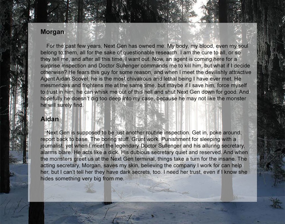 AnnieJay_RuOk's tweet photo. Tasked to🔪an agent investigating the company she works for, a young woman decides to save him in hopes to return to a normal life, but  1 may not exist for someone who's secretly a monster

-Stubborn MFC
-Flirty MMC
-Evil Dr
-Mental Rep
-🌶️
#QuestPit #Q #A #PR #F #UrbanRomantasy https://t.co/fgpm5XY3mI