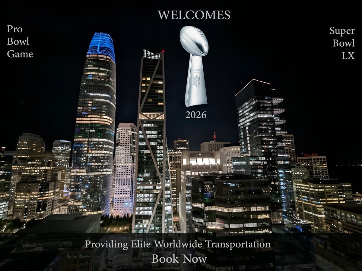 Protocoltrans's tweet image. #Protocol-Transportation welcomes you to #Sanfrancisco!
Book Your #ProBowl #superbowl #superbowllx elite luxury rides
#SanFran #Napa #Sonoma #SFTours #flysfo
...