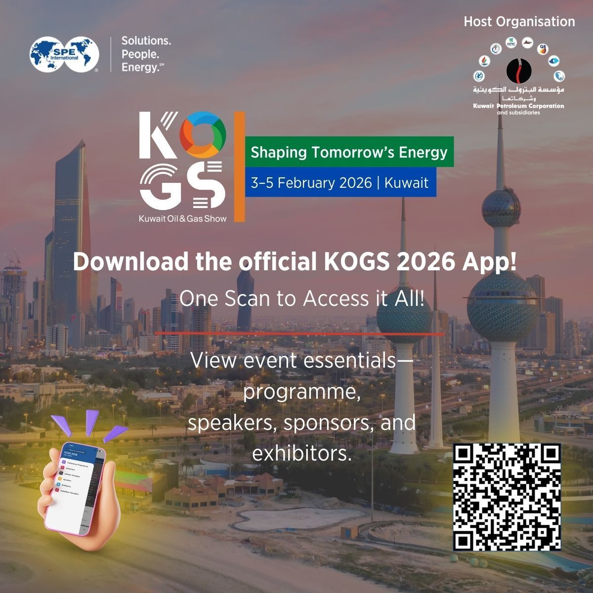 Make the most of your time at KOGS 2026.

Download the official KOGS app to access the full programme, speaker line up, sponsors, exhibitors, and all key event information in one place.

Plan your visit, stay up to date, and never miss a session. Scan the code and get started.