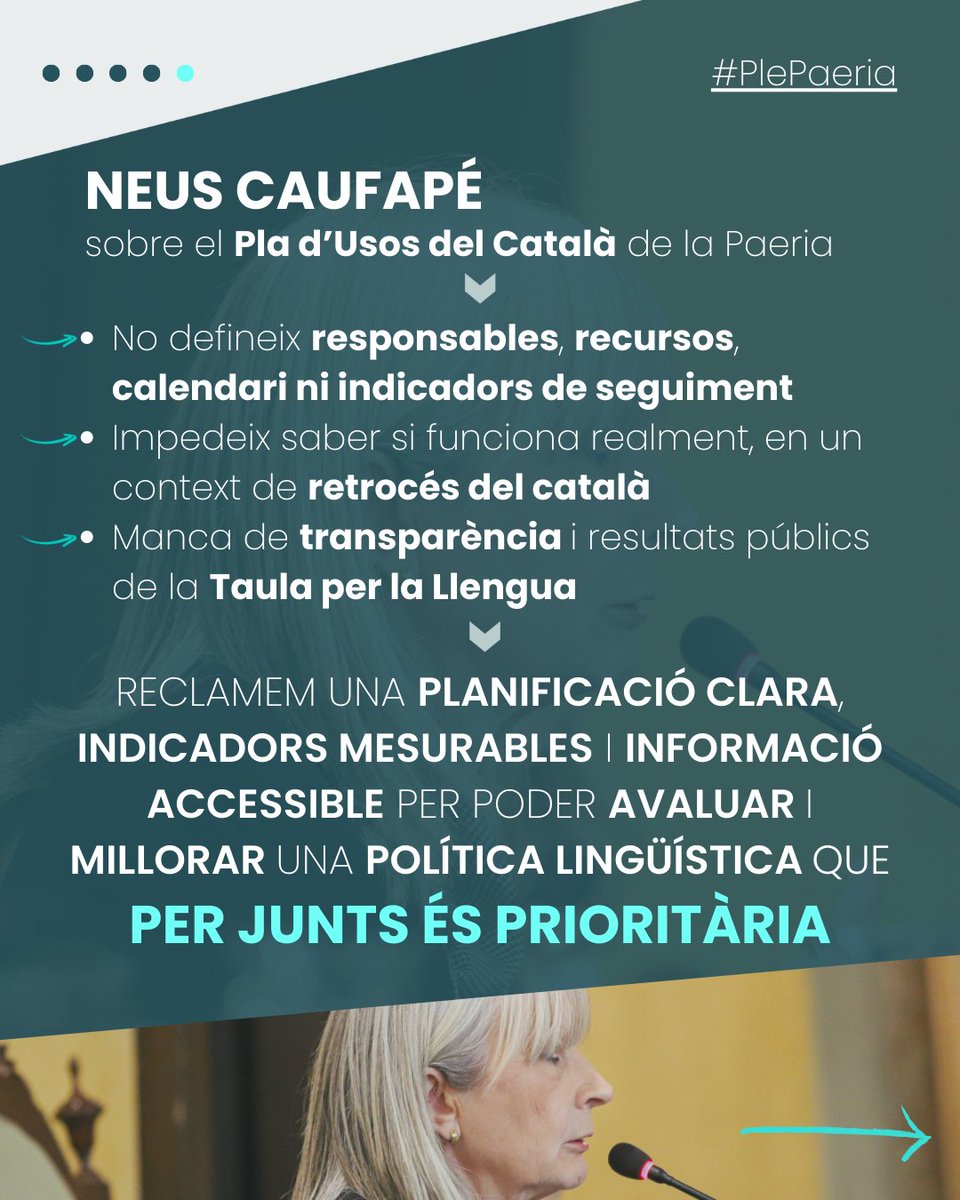 Grup Municipal de Junts per Catalunya a la Paeria tweet media