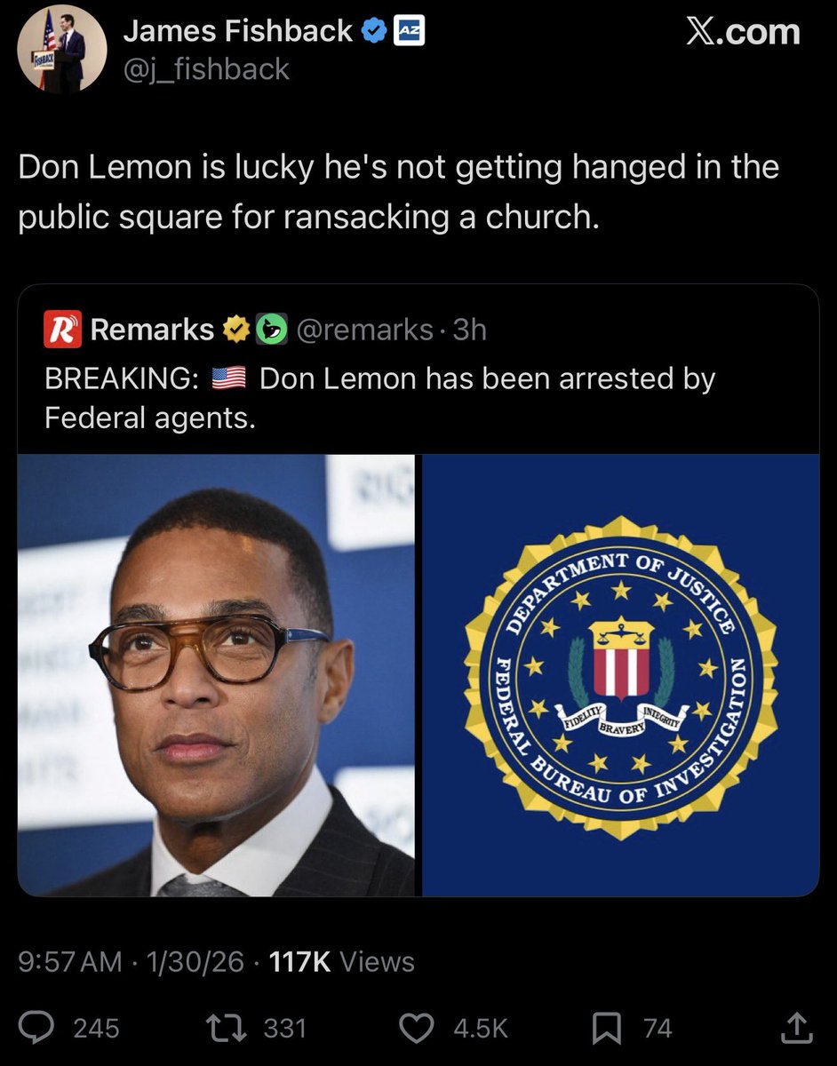 “Ransacking a church” just shows you how delusional these pedophiles are. Don Lemon did not touch anything in the church