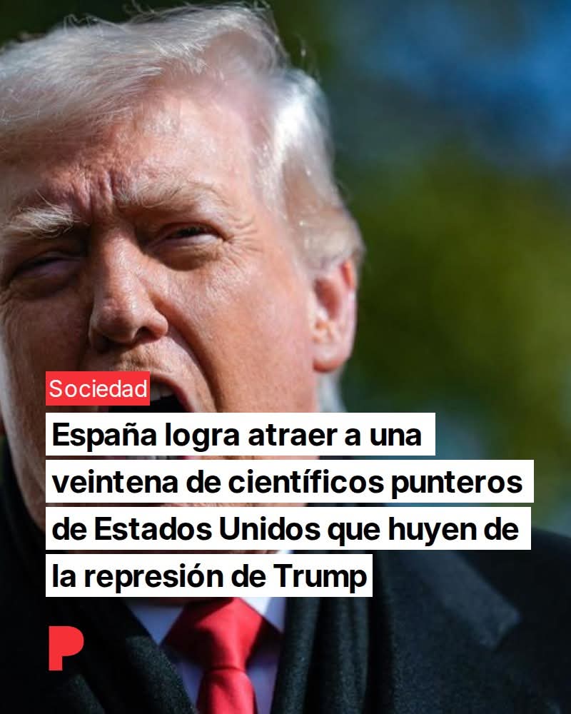 🔴 España ficha a 20 científicos 'top' en sus ámbitos en EEUU que huyen por la "represión" de Trump.

- Catalunya acogerá al 35% de los solicitantes para llevar a cabo proyectos en ámbitos como la salud y el cambio climático.
