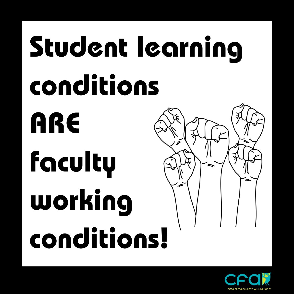 CCAD Faculty Alliance tweet media