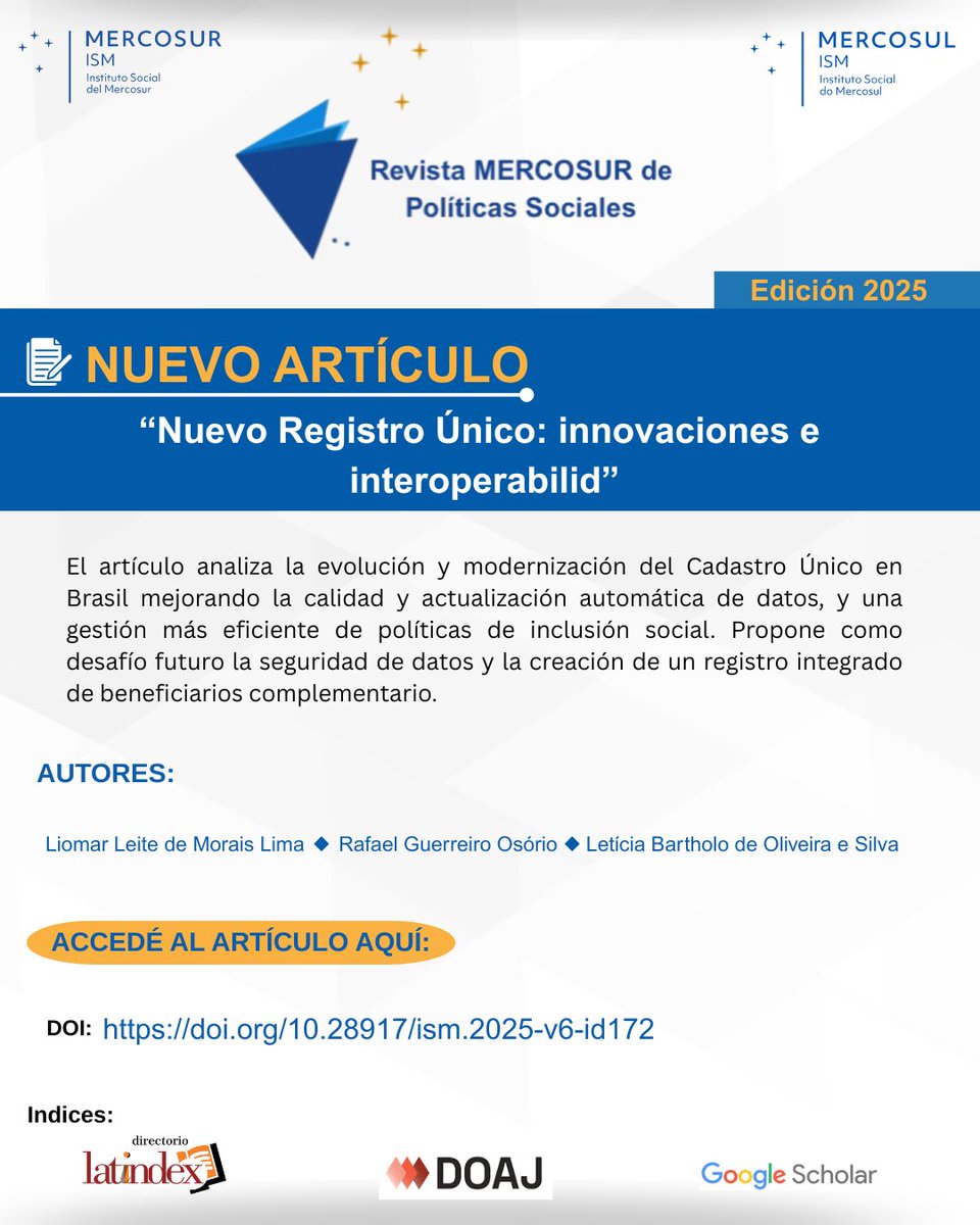 Instituto Social del MERCOSUR (ISM) tweet media