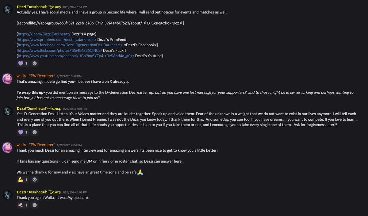If you missed the Chat Cast in the PW Discord Server on Wednesday, Here it is for you to catch up. discord.gg The best way to keep up with all things PW is to join the Server. :)