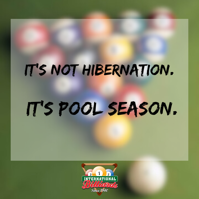 It’s not hibernation.
It’s pool season. 🎱❄️

#PoolSeason #TexasWinter #PoolLife