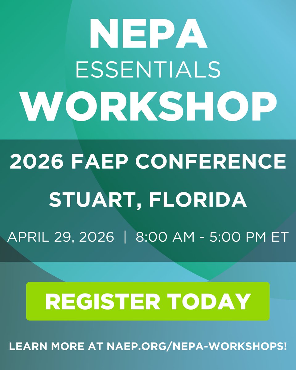 Nat. Association of Environmental Professionals tweet media