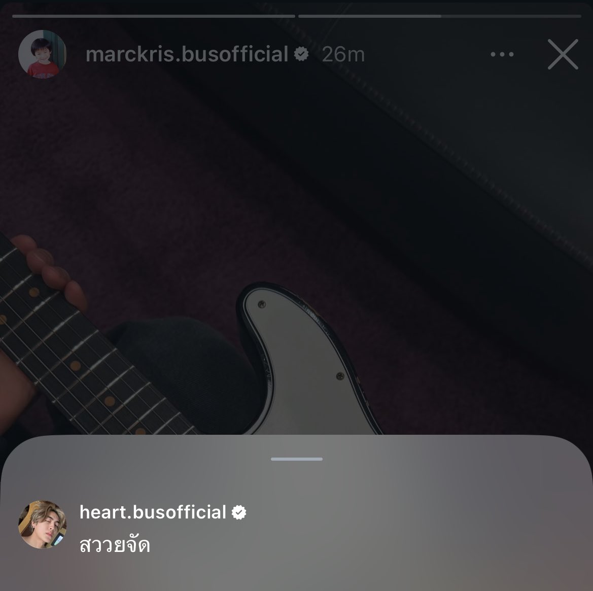 @ม้าคคริสจุดบัสออฟฟิเชียล รู้มั้ย ไอจีมีฟังก์ชันคอมเม้น สิ่งนี้ follower ล้านฟอลของพี่เห้นหมด เพราะฉะนั้น ตอบกลับถุกใจ สมทบทุนค่าสายกีต้าร์ 20 บาทนะ <a href="/Marckrisk/">MARCKRIS</a>