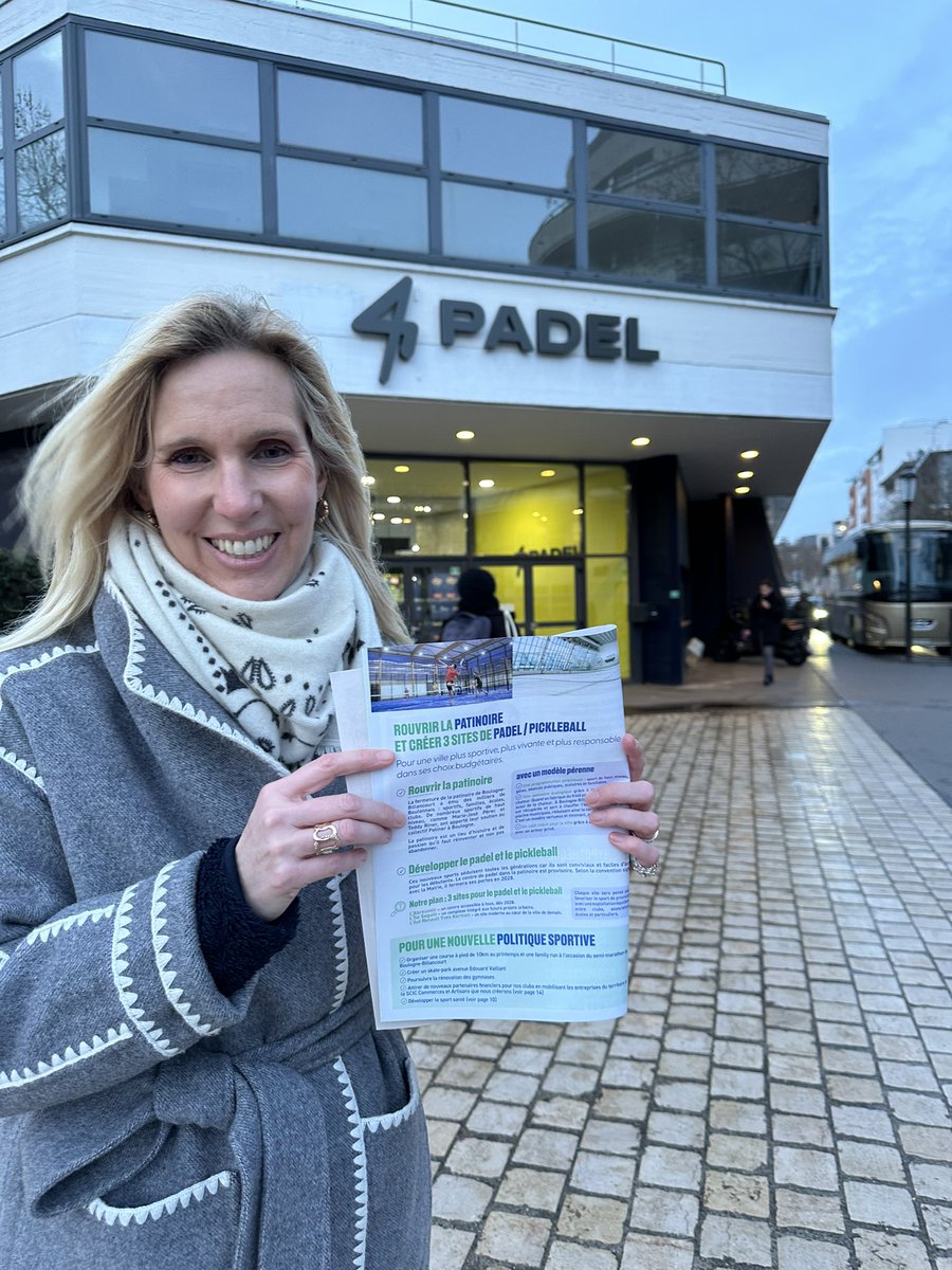 👉 Oui à la réouverture de la patinoire de Boulogne-Billancourt
👉 Oui au développement du padel sur d’autres sites
Pour une ville plus sportive, plus vivante et accessible à tous ! 🏒🎾
#BoulogneBillancourt #SportPourTous
#aimerboulognebillancourt