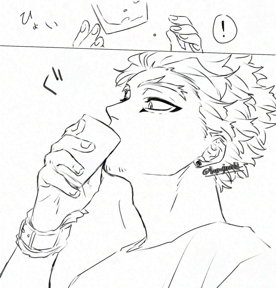 前のコマ没ろうと思ったけど圧を貰ったのでなぞるだけなぞりました。描かせて頂いてありがとうございました〜!
ちょっと修正もしつつ🤏
アルハラから助ける感じに描きたかった 
