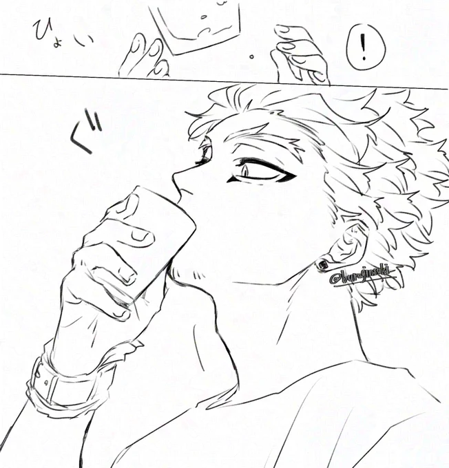 前のコマ没ろうと思ったけど圧を貰ったのでなぞるだけなぞりました。描かせて頂いてありがとうございました〜!
ちょっと修正もしつつ🤏
アルハラから助ける感じに描きたかった 