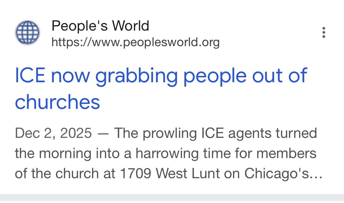 Caroltreasure's tweet photo. @AGPamBondi Don Lemon exercising 1st amendment rights arrested on civil rights charges for entering a church where the “pastor” is an ICE lieutenant. 

ICE agents enter churches which was illegal in previous administrations - taking immigrants praying… it’s ok https://t.co/ViYaOSoumY