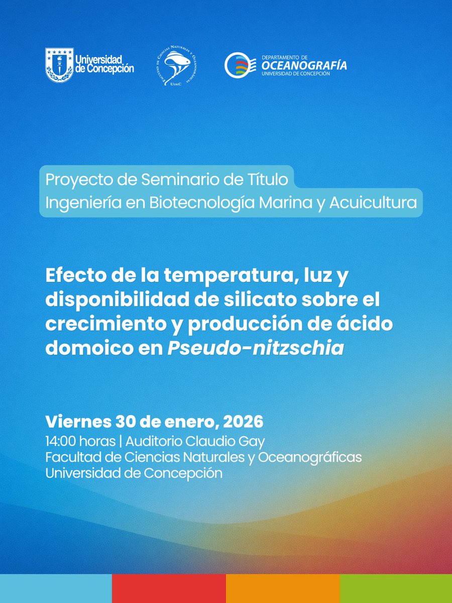 Departamento de Oceanografía UdeC tweet media