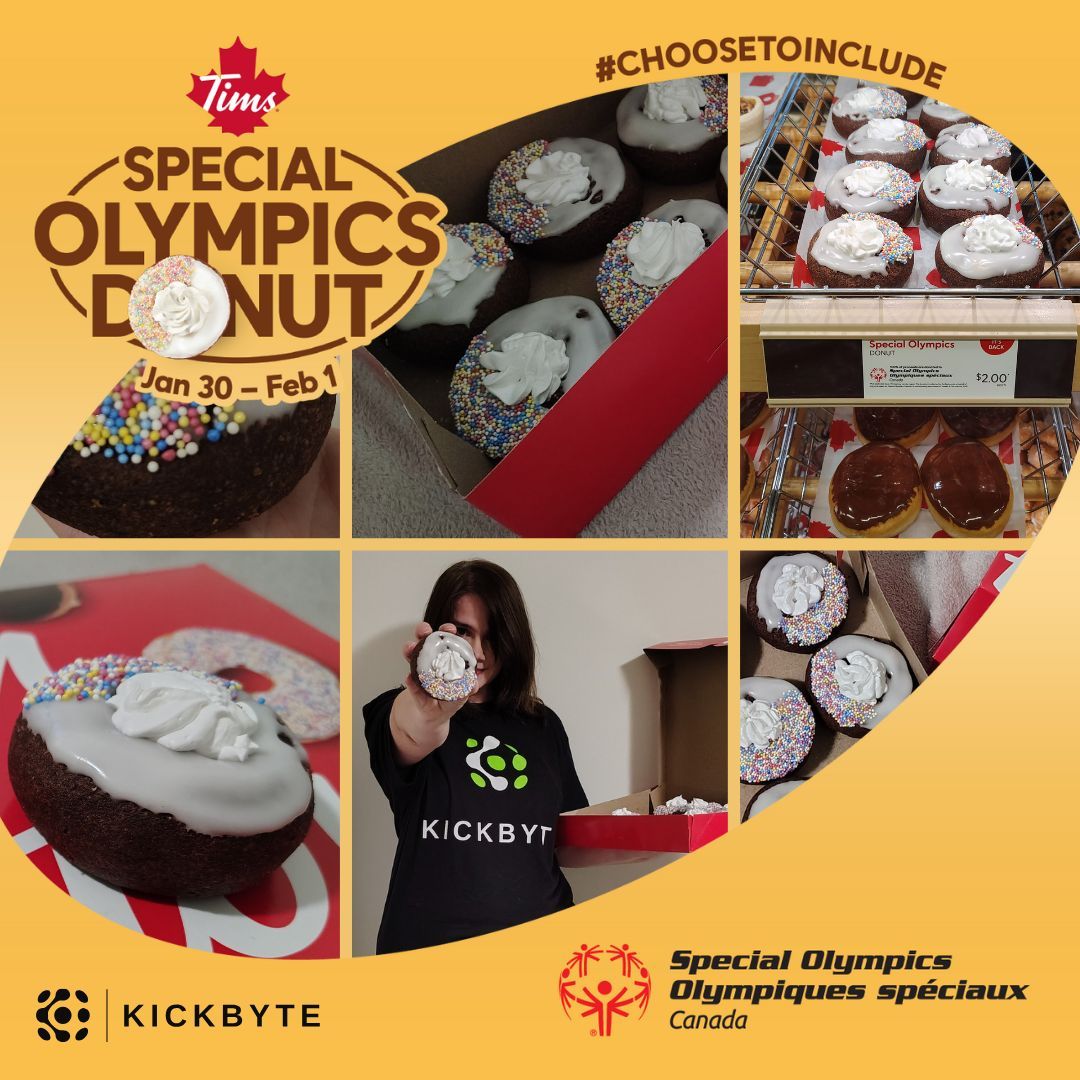 kickbytedigital's tweet photo. A small treat with a big impact.
📢 From Jan 30–Feb 1, 100% of proceeds from Special Olympics Donuts at Tim Hortons go directly to supporting athletes across Canada.
#ChooseToInclude #SpecialOlympicsCanada #KickbyteDigital https://t.co/A96OZv4kmD