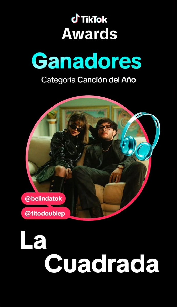 Y la canción del año es para 🥁🥁🥁 La Cuadrada - Belinda, Tito Double P