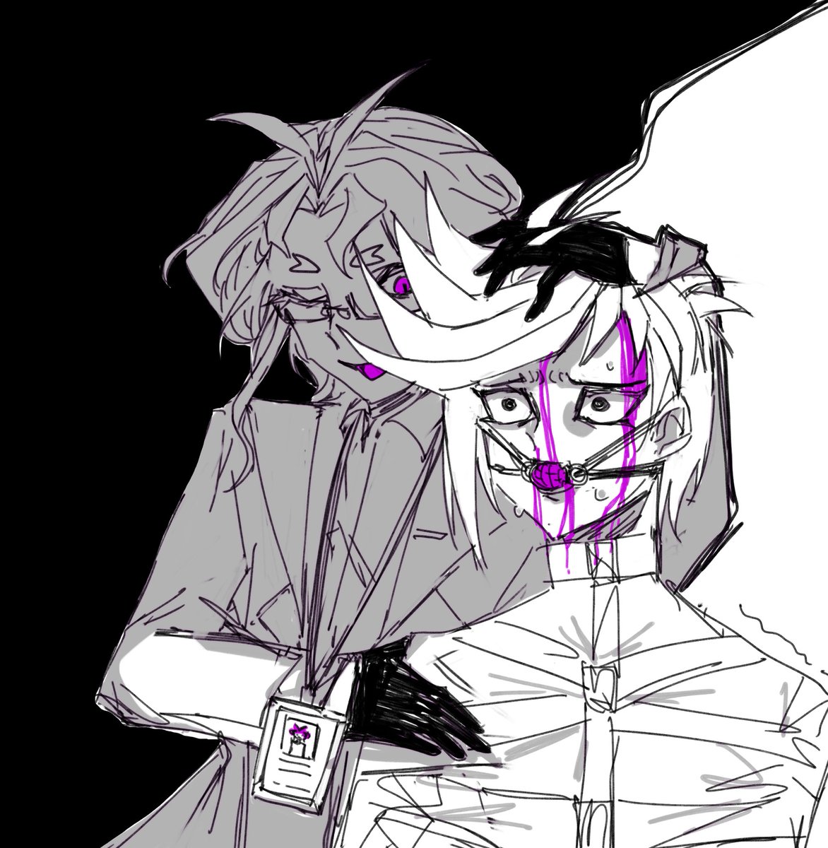 dwbrSW's tweet image. 吾里吾
精神科医师（？）与患者（？），理疗中😈