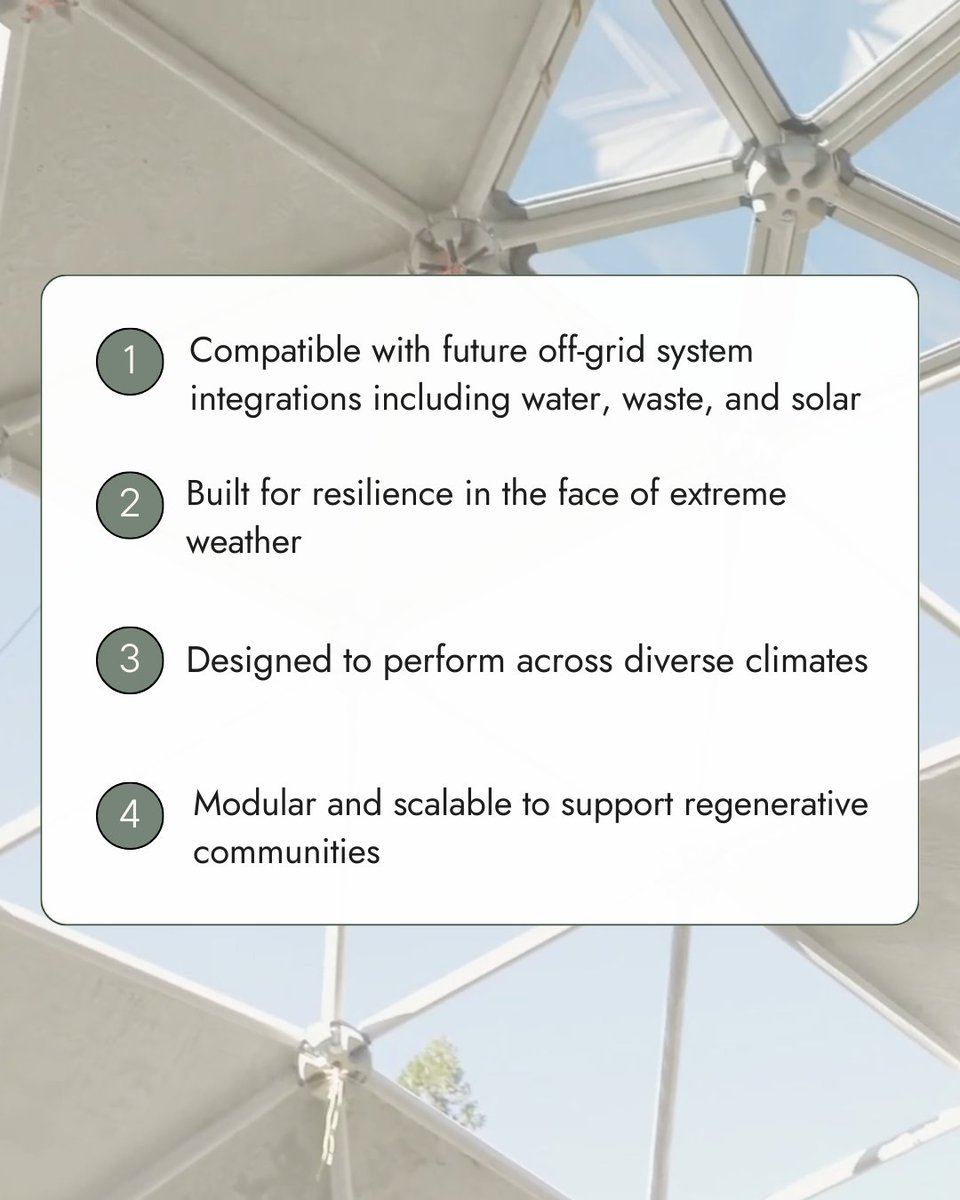 An off grid lifestyle centers on resilience and efficiency, and Geoship domes use non toxic bioceramic materials and energy efficient geometry to support it.

👉 Read the full blog: geoship.is/blog/dreaming-…