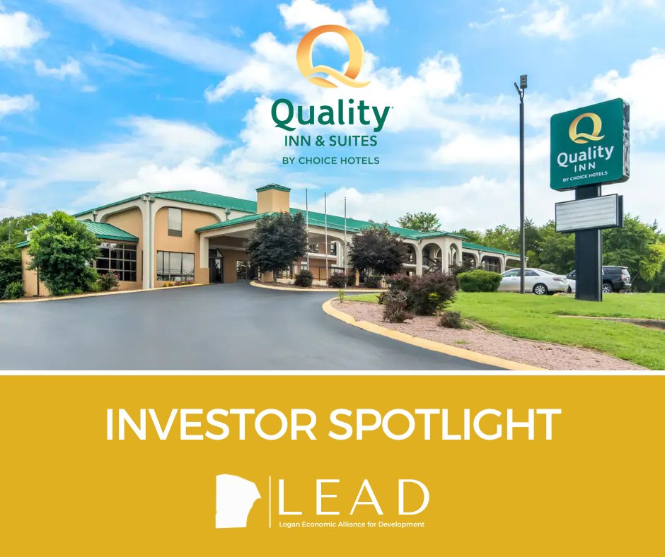 Investor Spotlight 🌟 Quality Inn Russellville
LEAD is proud to recognize Quality Inn Russellville as a Supporter Level Investor. Their commitment to business travel and local events helps drive economic growth in Logan County. Thank you for investing locally.