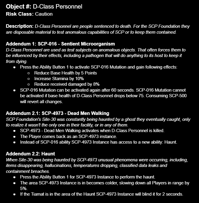 1ndonatorX's tweet image. I noticed how many Asym horror popularity have been coming out, Halloween, Dead By Daylight x Stranger Things Chapter 2, Blockbound, BiteByNight, etc. Yet somehow i haven't seen an asymmetrical horror about SCP
So i came up with an idea for one
#SCP #asym