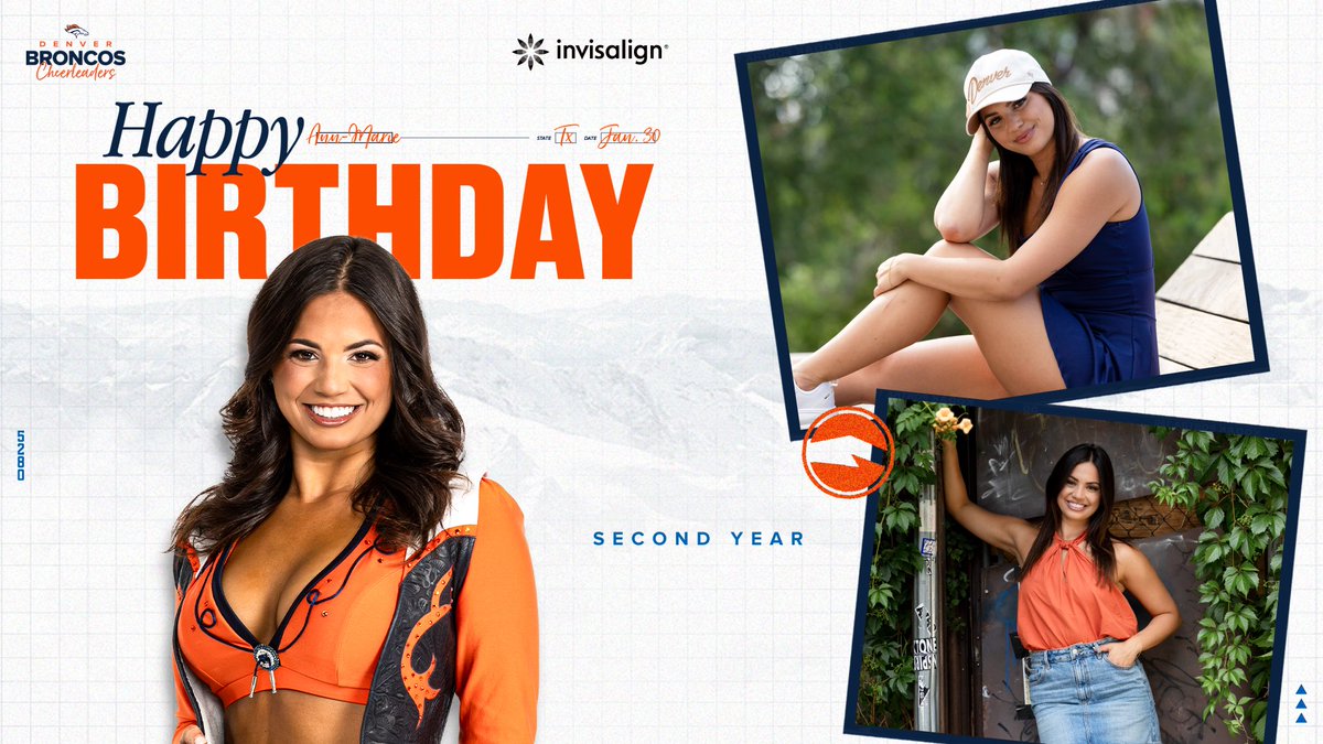 BroncosCheer's tweet photo. Friday birthday energy just hits different. RT to wish DBC Ann-Marie an incredible day! 🥳✨

#DBC2025 | #Birthday https://t.co/9ceTvSHbcC