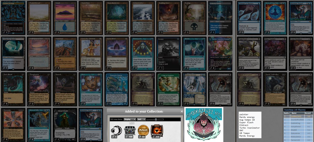 Eureka22422_MTG's tweet photo. Decided in an effort to get my YouTube channel going to post my 9-0 challenge run commentated video from last Friday. If you enjoy the content please consider like, commenting, and subscribing to my new YouTube channel. Link ⬇️ https://t.co/nOETQ9SlzA