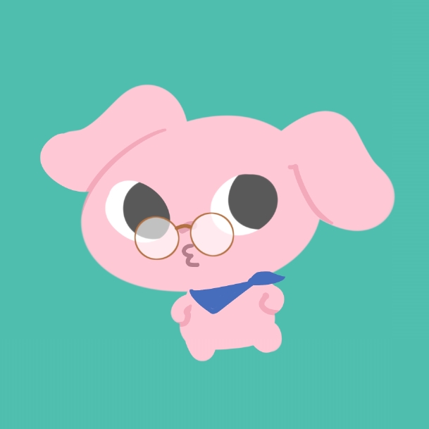 今日から挖它西挖粉肝爹斯。（好好說話）
畫了一張自己的粉肝造型，簡直垂直落坑