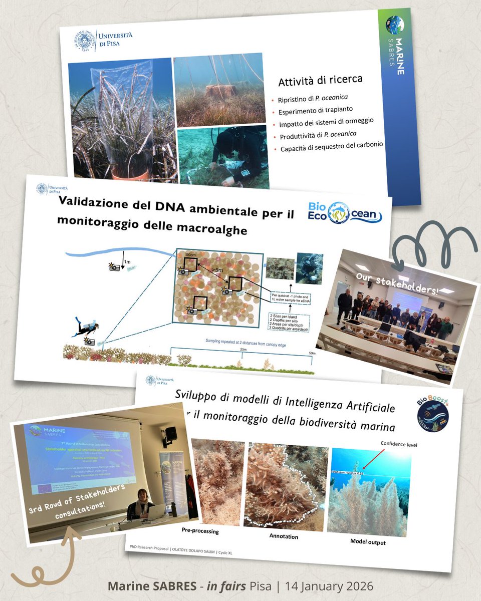 Dip_Bio_Unipi's tweet image. @BioboostPlus and @BioEcoOcean also joined the Marine SABRES event in Pisa last week

#MarineSABRES #BioEcoOcean #BioBoostPlus #HorizonEU #HorizonEurope #Biodiversa #OceanScience #MarineBiodiversity #MarineBiodiversity #OceanObservation #StakeholderEngagement