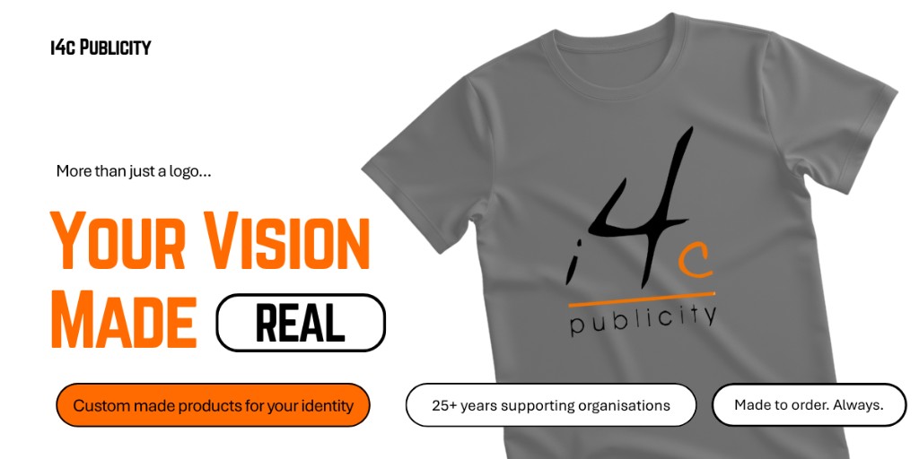 Your logo is just the start.
We make custom products that bring your identity to life — made to order, never off the shelf.

🔗 i4cpublicity.co.uk
#i4cpublicity #BrandedMerch #PromotionalProducts